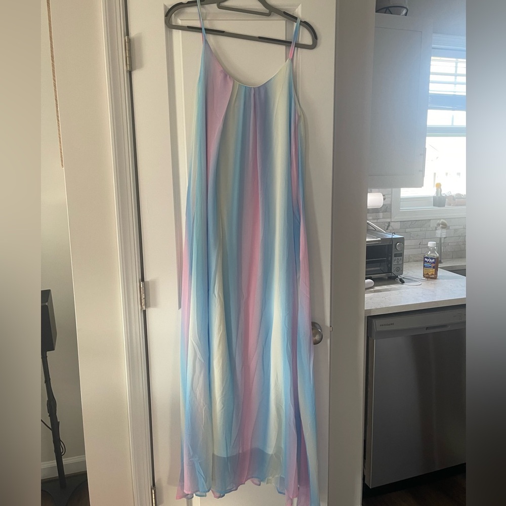 Pink Lily Flowy Summer Dress